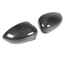 Car Rear View Mirror Cover Side Mirror Shell Carbon Fiber Trim Housing for  500 2007-2019
