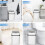 Trash Kitchen Bathroom Recycling Automatic Sensor Dustbin Electric Waste Bin Waterproof Wastebasket for 13L 1