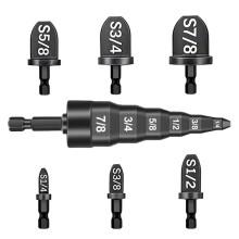 7 Herramientas de Prensado para HVAC, Expansor de Tubos de Cobre para Aire Acondicionado HVAC, Juego de Tubos de Reparación para Abocardado de
