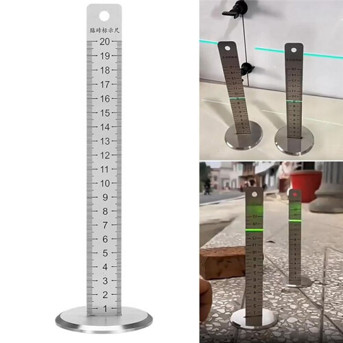 Equal Height Ruler Positioning Horizontal Ruler Metal Ceramic Tile Tool Lay Floor Tile Tool for Bricklayer 2