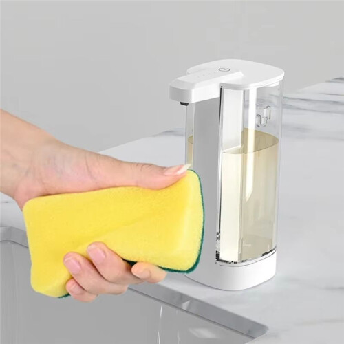 Automatic Liquid Soap Dispenser,Rechargeable with Adjustable Volume, Waterproof for Kitchen & Bathroom 1