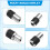 3pcs Tap Socket Set Tap Extractor Tool with Socket Adapter Tap Extractor Socket with Adjustable Jaw Extractor Tool 7
