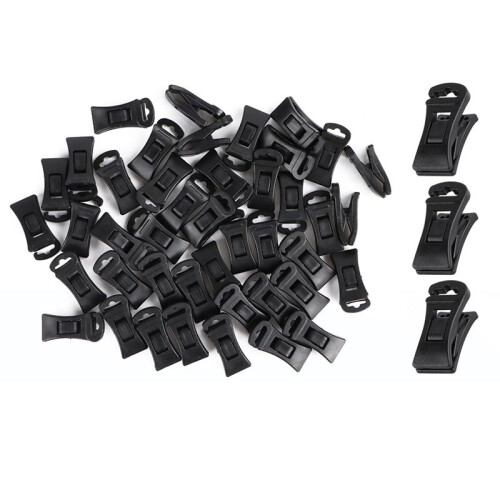 60-Pack Sock Clips for Laundry, Portable Sock Holders with Hooks for Washing Machine and Dryer