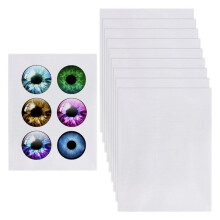 10 Stuks Fursuit-Oognet, 11,8 X 8,6 Inch Zwart Kostuum-Oognet, 0,5 mm PVC-Stofnet, Plastic Gaasvel voor Furries Cosplay A