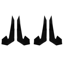 4x Bil Front Bumper Lip Fin Splitter Spoiler Canard Sticker för 10TH Type-R 2019-2021