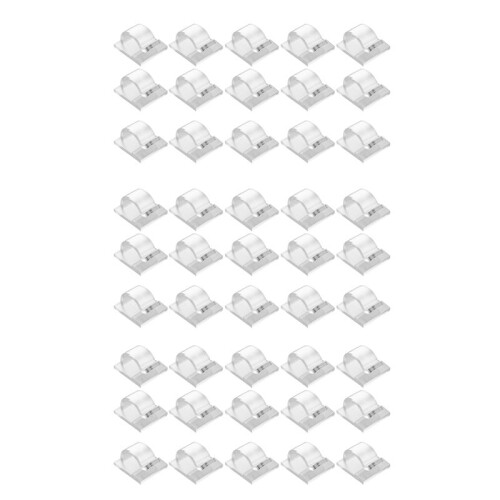 Hooks for Outdoor String Lights Clips 45 Pack Clips Clear Light Hook with 45 Waterproof Adhesive Backing 1