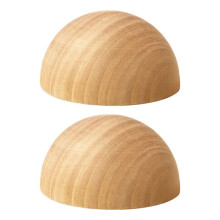 2X Aardewerkgereedschap Halfbolvormige/Halfronde Modelleringsvorm DIY Ronde Keramische Kom/Mand Aardewerk Onderwijsmodelleringsgereedschap Doorsnede