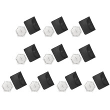 10PCS Wet Film Comb 25-3000um Thickness Gauge High Accuracy Stainless Steel with Storage Case