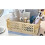 Mini Foldable Plastic Storage Basket 25.3x16.5x10cm Light Yellow 1