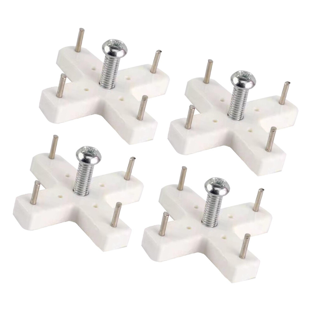 4Pcs Traceless Wall Screw Nails Hooks For Drywall & Cement Wall, Multi-Purpose 8721389435192
