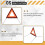 8K0860251A Sinal de Aviso Triangular para   Sharan  para - A3 Q5 Q3 A4 A6 A7 A8 Q7 6