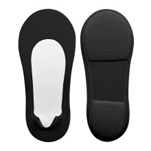 (Black, 1 Pair) Breathable Cotton Socks for Ladies Flats