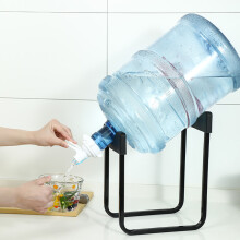 (Black, L) Heavy Duty U-Shaped Water Dispenser Stand for Parties