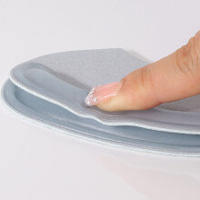 (Gray) 2PCS Soft Silicone Heel Protectors for Blisters & Comfort