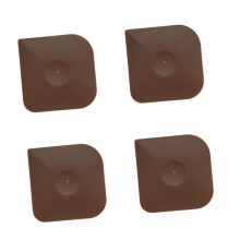4pcs Pan Scraper Set with NonScratch Edge for Cast Iron Skillet, Wok and Grill Pan Cleaning