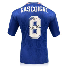 Paul Gascoigne Signed Rangers 1996-97 Home Football Shirt