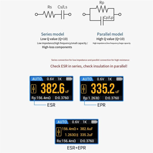 LT1   Tweezer  Tester ERP ESR Tester Digital Resistance Capacitance Inductance Continuity Diode Test