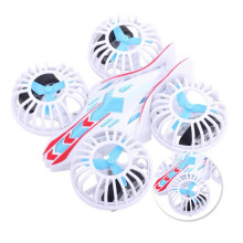 Fall-Resistant White Flying Car Toy for Little Boys &amp; Girls, Plastic