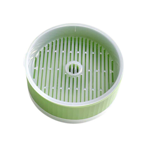 (Green Without Seeds) Cat Grass Kit with Tray - PP Round Planter