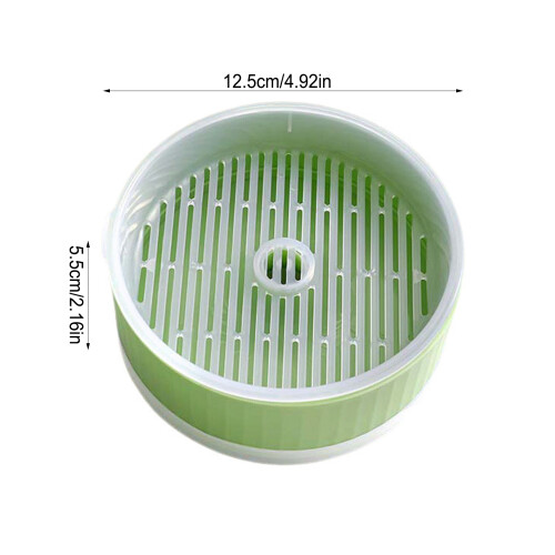 (Green Without Seeds) Cat Grass Kit with Tray - PP Round Planter 1