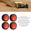 4pcs 1/10 RC Rubber Tires Set 70mm Durable Buffering Red 8