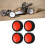4pcs 1/10 RC Rubber Tires Set 70mm Durable Buffering Red 15