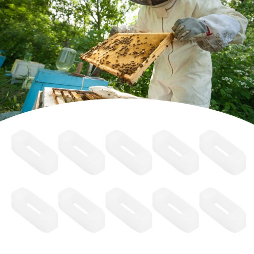 10PCS Plastic Beehive Frame Spacer, 3.5x1.1cm Beekeeping Tool