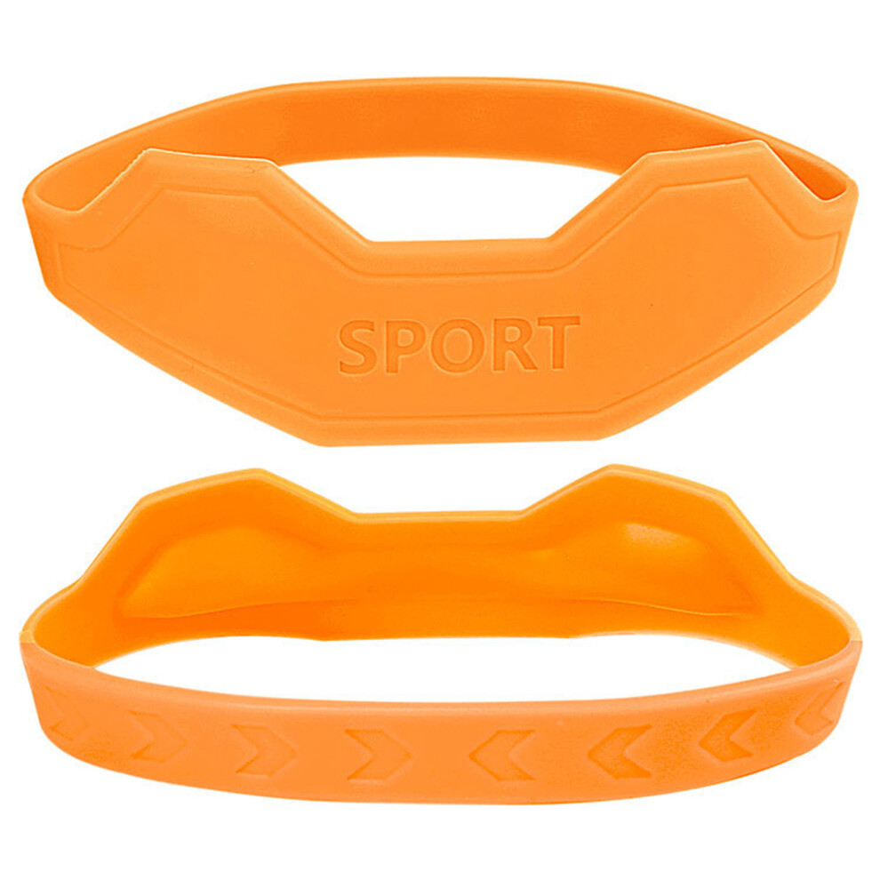 Hue-Grain (Orange, One Size) Knee Support Strap For Running & Sports