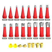 (24-piece set [16 mouths, 6 bases, 2 elbows]) Easy Caulking Nozzle Kit for Kitchen & Bathroom
