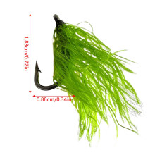 (Model M Aquatic Weed Hook, No. 10) Handmade Fishing Lures for Bass, Trout, Redfish