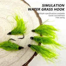 (Model M Aquatic Weed Hook, No 6) Handmade Fishing Lures for Bass, Trout, Redfish