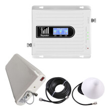 Amplificateur Tri-Bande Amplificateur de Signal B1 B3 B8 900 1800 2100 MHz GSM WCDMA LTE Kit de Répéteur de Signal Universel Prise Ue
