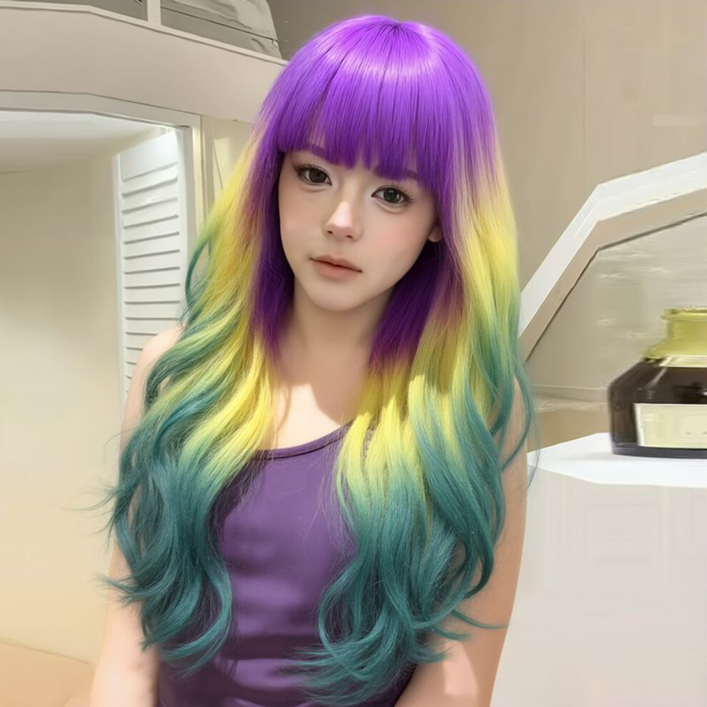 Reach-Tools Unisex Fluffy Synthetic Wig With Bangs For Women