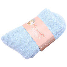 (Female Light Blue) Women\'s Wool Winter Socks - Warm Crew