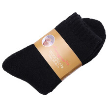 (Men's black) Women\'s Wool Winter Socks - Warm Crew