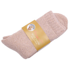 (Men's Khaki) Women\'s Wool Winter Socks - Warm Crew