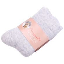 (Female Light Gray) Women\'s Wool Winter Socks - Warm Crew