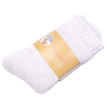 (Male Light Gray) Women\'s Wool Winter Socks - Warm Crew