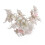 (Pink White) Floral Lace Fabric Patch DIY Craft Supply 1