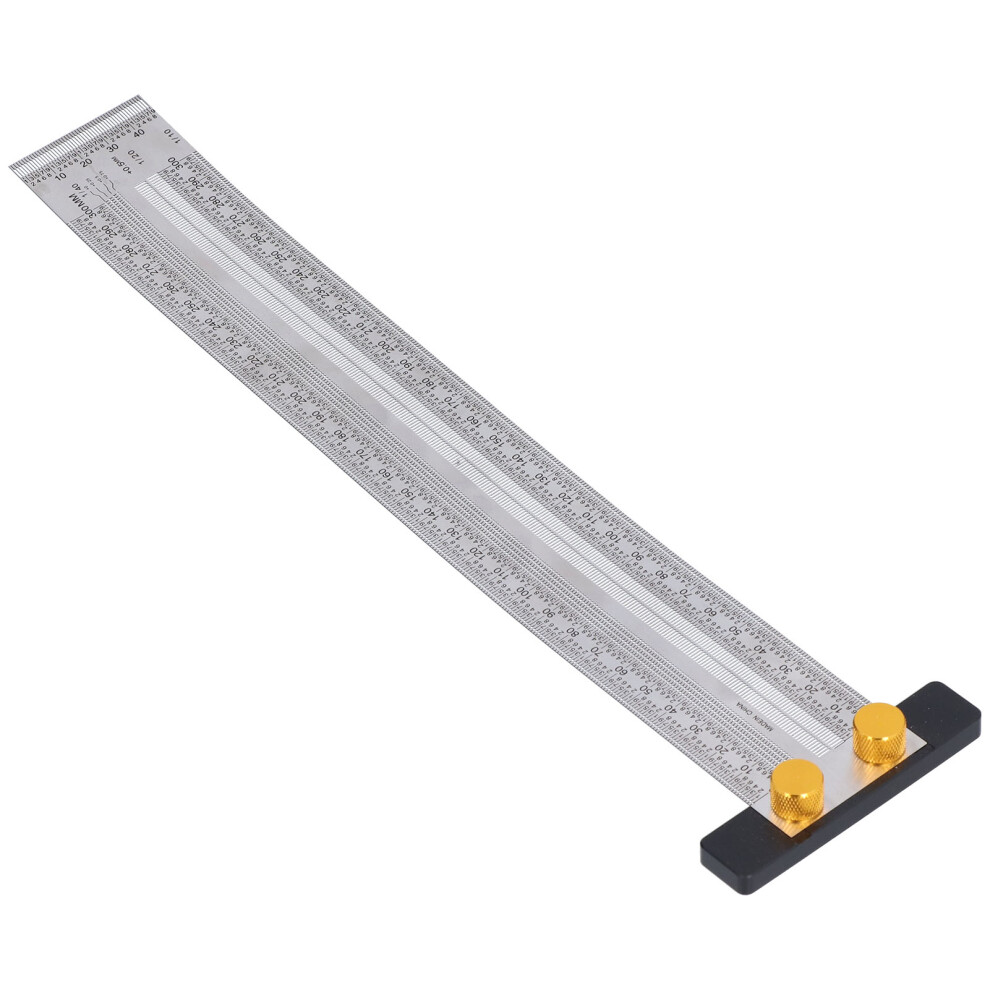 Stainless Steel Marking Scale 300Mm, Precise, Durable For Carpentry 6941389439200