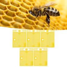 Königinbienenisolatorenkäfig 5 Stück Wiederverwendbare Imkereiausrüstung Gelb