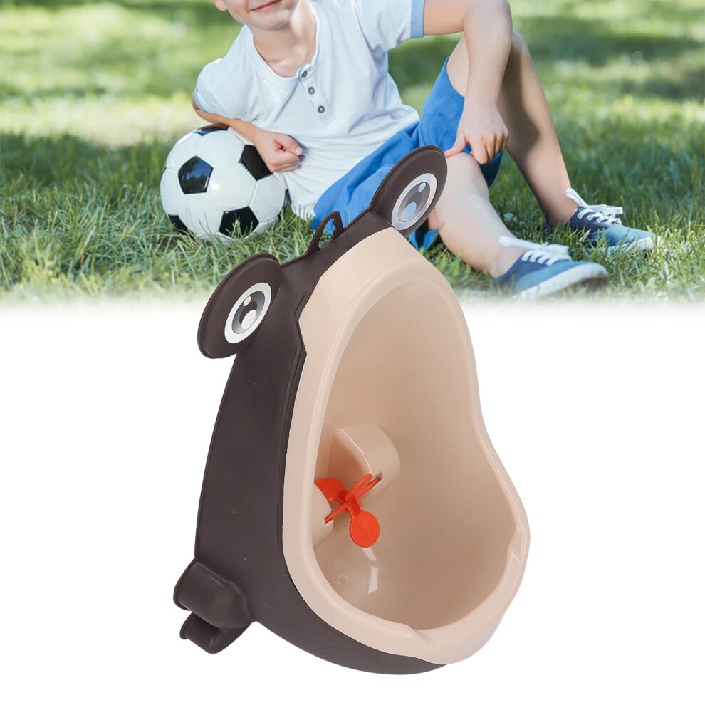 Toddler Boys Urinal Wall Fixture Plastic Fun Aiming Target Potty Trainer Brown