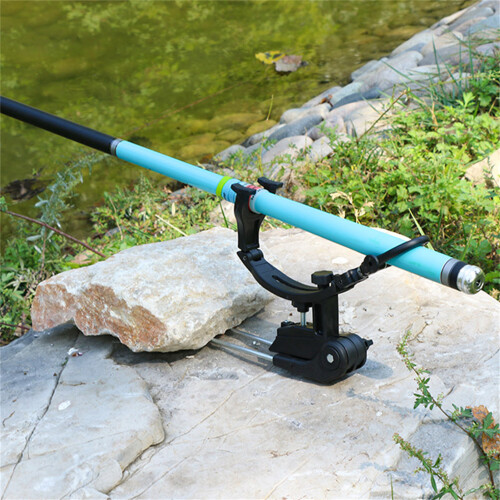 (Single Rod Holder) Support Canne à Pêche Aluminium Double Tête 1