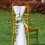 Silk Flower Chair Back Decor60x20cm Pink 6