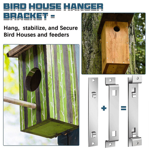 (2 Set) Rustproof Garden Bird House Hanger Bracket 2