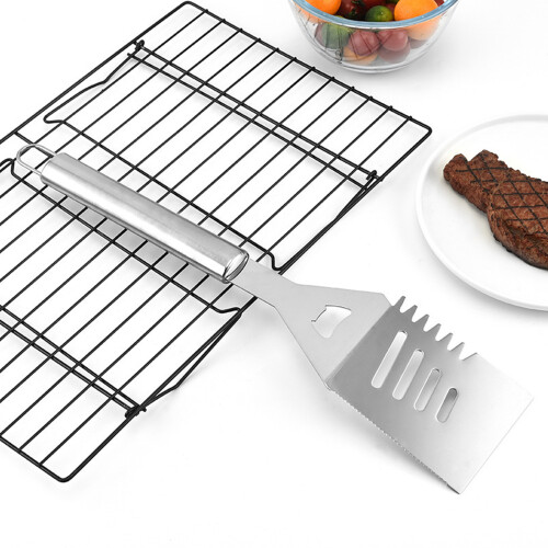 Σετ σκευών BBQ από εξαιρετικά χοντρό ανοξείδωτο ατσάλι με λαβές κατά των 2