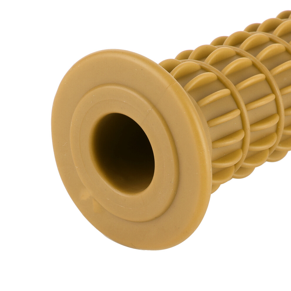 Universal Motorcycle Hand Grip 22Â25Mm Rubber Handlebar Yellow 8091389439576