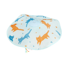 Fang die Schwanz-Katze Spielzeug, Blau, 18cm, Sprachaktiviert, Canvas