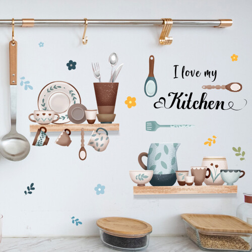 (MS3047) Sunflower Kitchen Wall Decals - 50 Chars 2