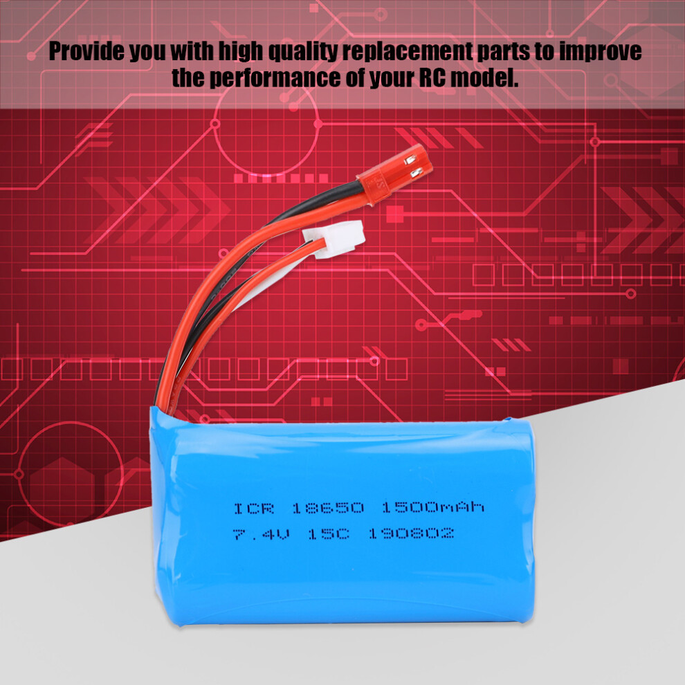 7.4V 1500Mah 18650 Lithium Battery For Rc Aircraft 9118 F45 Blue 5001389441014